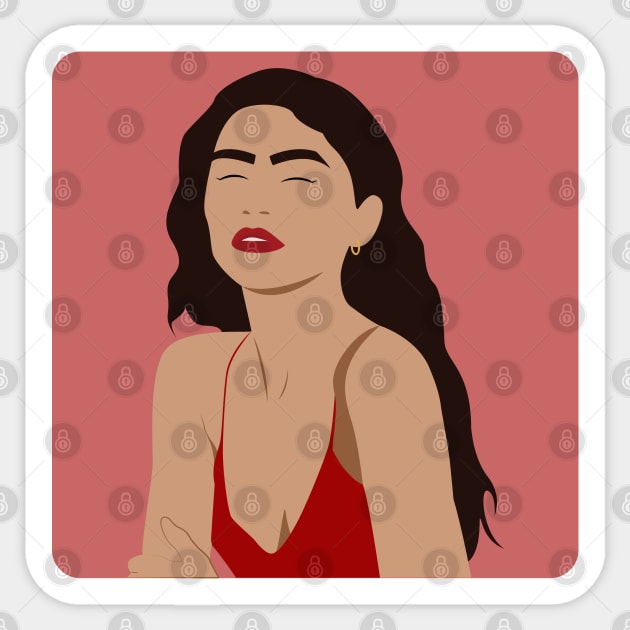 Zendaya Portrait Sticker by AndyDesigns